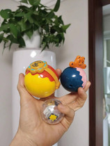 Exported from Japan Qiaohu rattle ball baby grasping visual training bell ball can chew puzzle early education 3 pack
