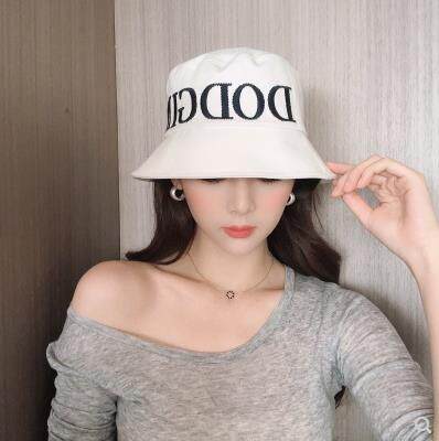 South Korea 2022 new embroidery letter fisherman hat woman spring and summer sun-cloth hat day department casual tide cap pelvic hat