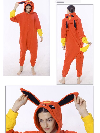 COS人偶万圣节表演成人动物狐狸狼瓢虫鹦鹉连体卡通派对演出服装