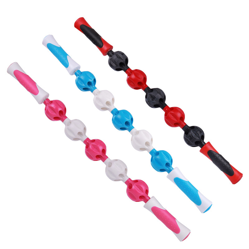 Runstone Rolling Massager Spherical Roller Yoga Rod Meridians Full Body Neck Lumbar Leg Back Foot Manual Massager