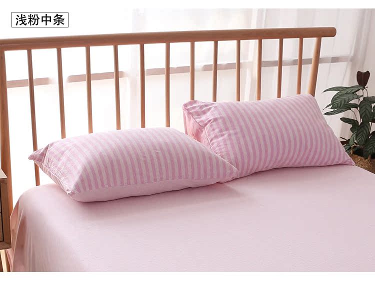 Vỏ gối cotton kiểu Scorpio không in kiểu Nhật Bản một mảnh Vỏ gối dệt kim sọc sọc Nhật Bản 48x74cm một tải gối chống trào ngược concung