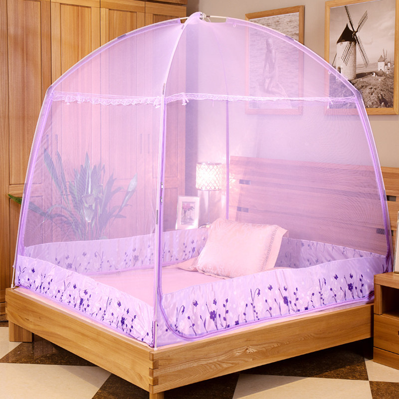 Mongolia's mosquito net 3 opens door 1 2 single student dorm 1 5 meter zip bracket 1 8m bed double household