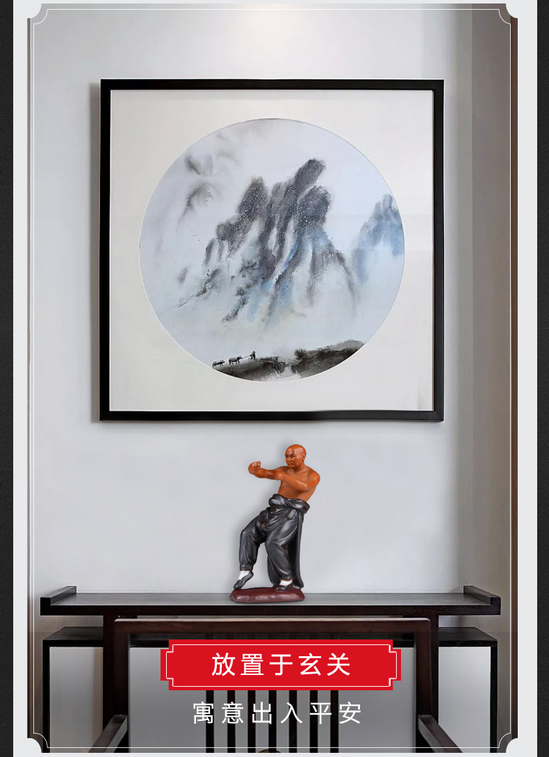 Jingdezhen ceramics sitting room porch creative household furnishing articles Chinese wind study of new Chinese style office decoration