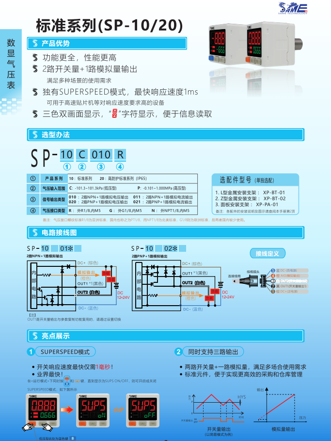 Digital Pressure Switch with Dual Output Sp-10C010R - Taobao product photo 8