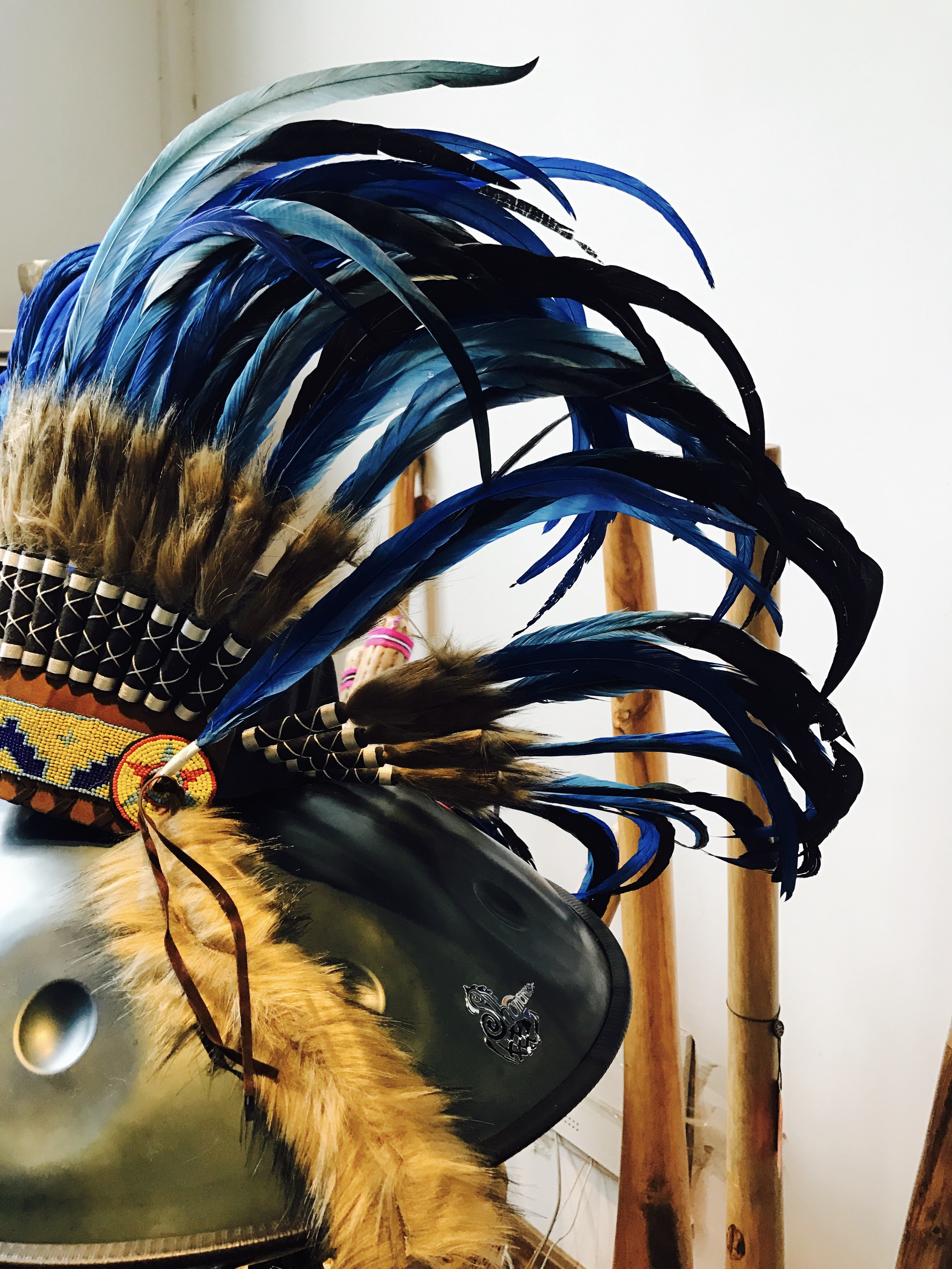 Deritre feather cap Turkey cap Indian style performance headdress hat