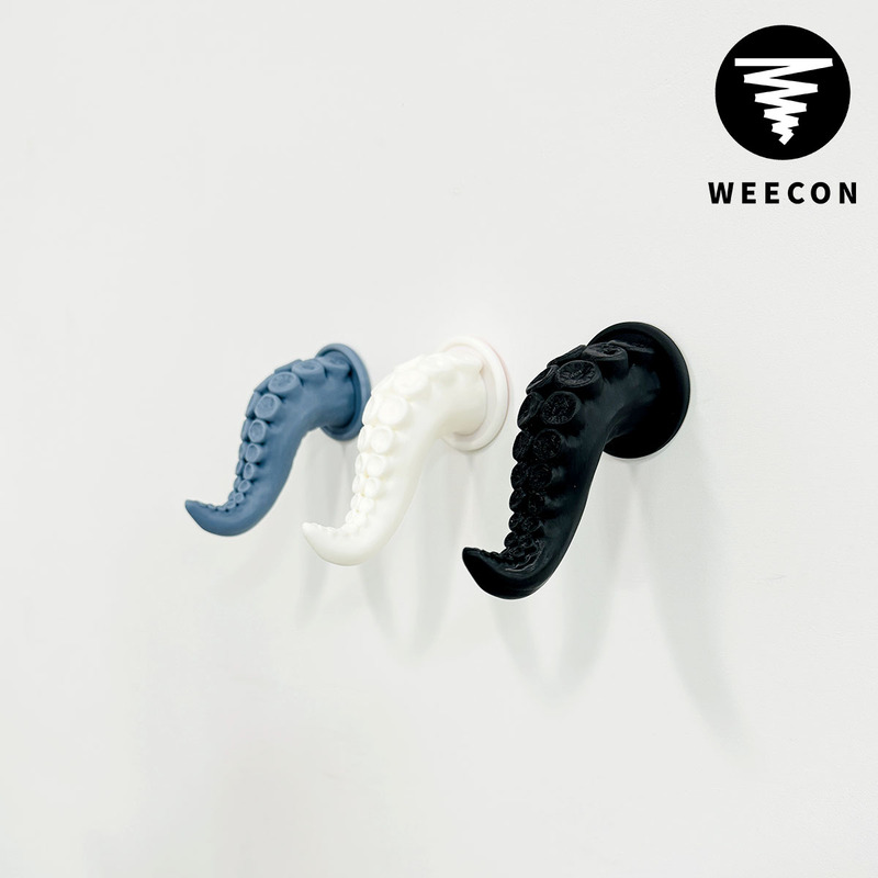 Weecon Octopus Claw Hooks with Adhesive Touch Hooks, Suitable for Ikea Pegboard Accessories