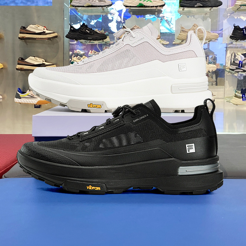 Fila Men's and Women's Shoes 2026 Summer New Model Explorer 4 Outdoor Hiking Shoes Sneakers A12Wm631201