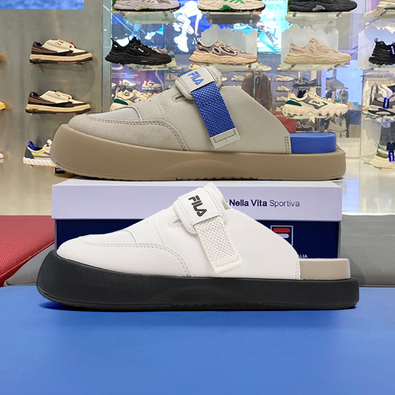 Fila Women's Birkenstock-Style Half-Slippers 2026 Spring/Summer New Slip-On Energetic Slippers F12W521504