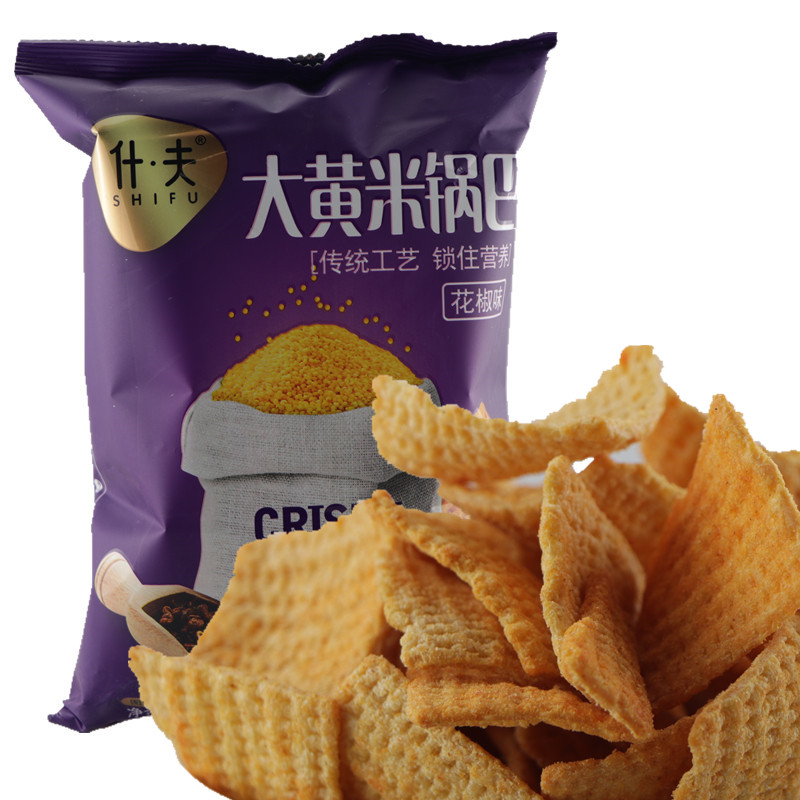 Farmhouse net red rhubarb rice pan hemp spicy Sichuan pepper to taste old special produce nostalgic casual snacks crisp shew cereal