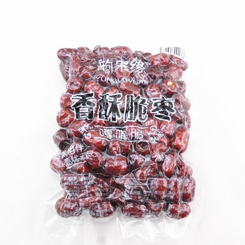 Snacks dry fruit specialty fruit and crisp crisp jujube bag 250 g nuclear vacuum packaging