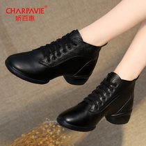 Cuddling 100 Hui Square Dance Shoes Dancing Shoes 2021 New Fall Sailors Dancing Shoes Women Adults Softbottom Genuine Leather