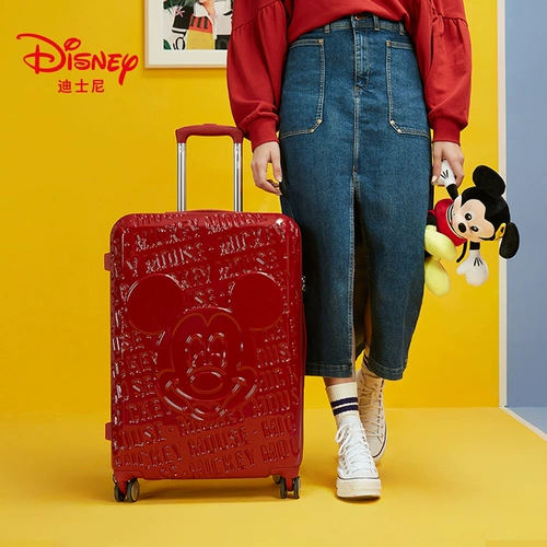 Disney/迪士尼 Брендовый чемодан, красная коробка, 24 дюймов, популярно в интернете