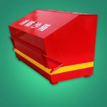 Petrol Station Fire Sandbox 1 Flyover of oil down-to-earth sandpool 2 Cube Flood sandboxes Stainless Steel Fire Extinguishing Sandboxes