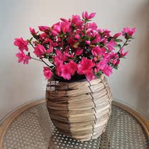 Hand woven hanging flower pot flower basket