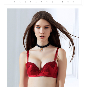 59元包邮  桑扶兰 小胸聚拢性感蕾丝防下垂文胸WAM1531S  （多色）