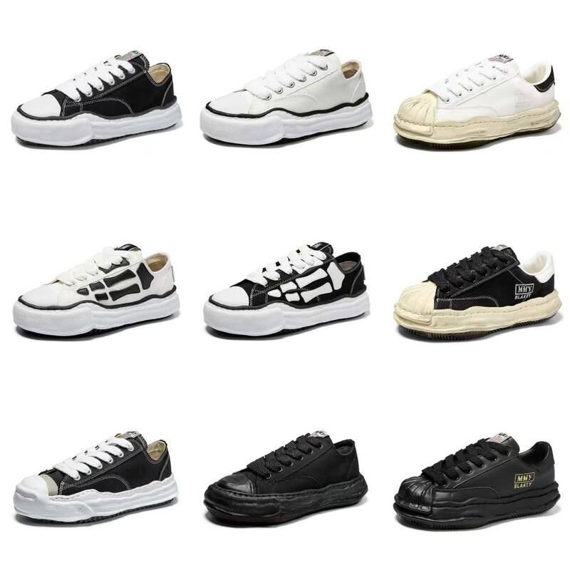 Miyake Miyuki Mmy Dissolving Shoes 2025 New Bone Shoes Canvas Shoes Open Smile Shoes Trendy Fashion White Shoes