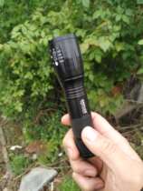 Aluminum alloy waterproof strong light flashlight No 7 battery 18650 battery 2000 times zoom 