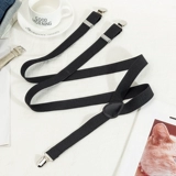 Нескользящие универсальные штаны подходит для мужчин и женщин, бретели, подтяжки, в корейском стиле, эффект подтяжки