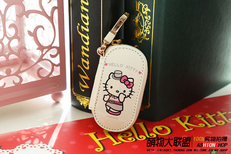 Hello Kitty Cartoon Key Bag Doraemon Dream Cat Key Bag PU Leather Key Case ví đựng chìa khóa