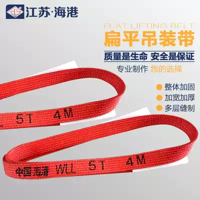 Special price color sling Lifting lifting belt Flat sling Double ring buckle sling Polyester fiber sling 1T 2T 3T