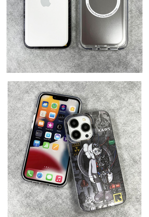 KAWS Warning New 14, 13, 12 iPhone Case