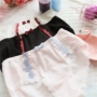 Đồ lót cotton mùa hè nữ thấp eo dễ thương ren nơ cotton Nhật Bản quần short nữ mềm mại quần lót nữ trung niên