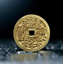 25mm gold thousand pure gold mountain ghost money square hole Mother money word mouth craft acquired gossip Tianyi Baoquans work