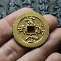 999 thousand foot gold Entrance Treasure Golden gold Wan Two 30mm Gufa Casting handmade gold coins Tianyi Baoquan Original