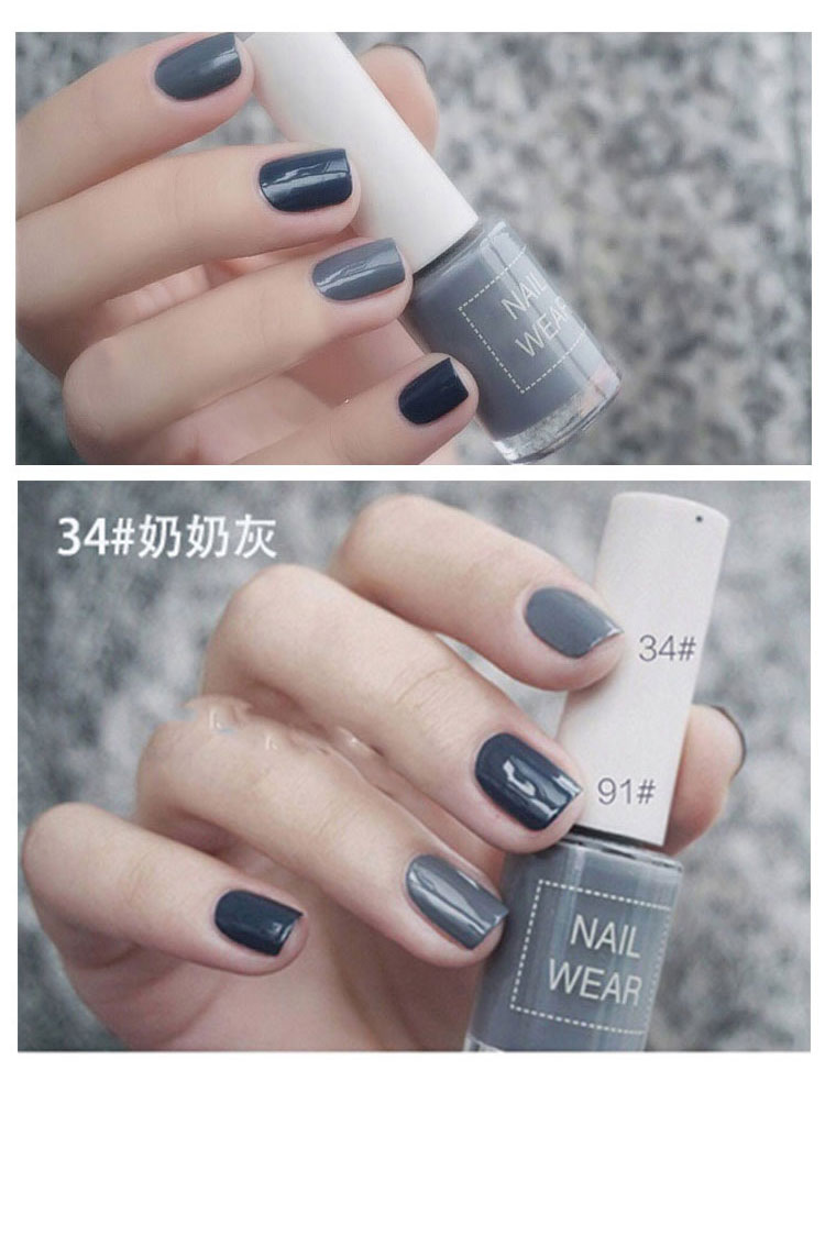 2 miếng của Hàn Quốc saem tươi sơn móng tay đậu matcha nude nude sữa xám tự nhiên kéo dài - Sơn móng tay / Móng tay và móng chân nail trắng sữa