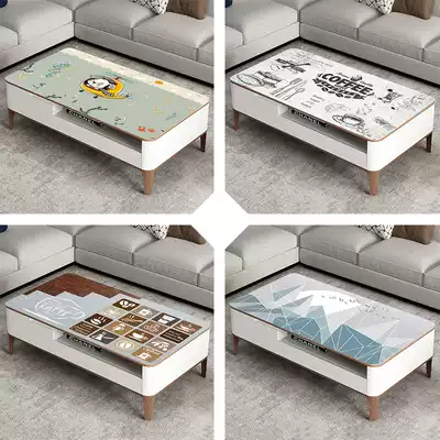 Tea table cloth pvc table mat waterproof and oil-proof non-washing modern simple crystal board soft glass dining tablecloth tasteless