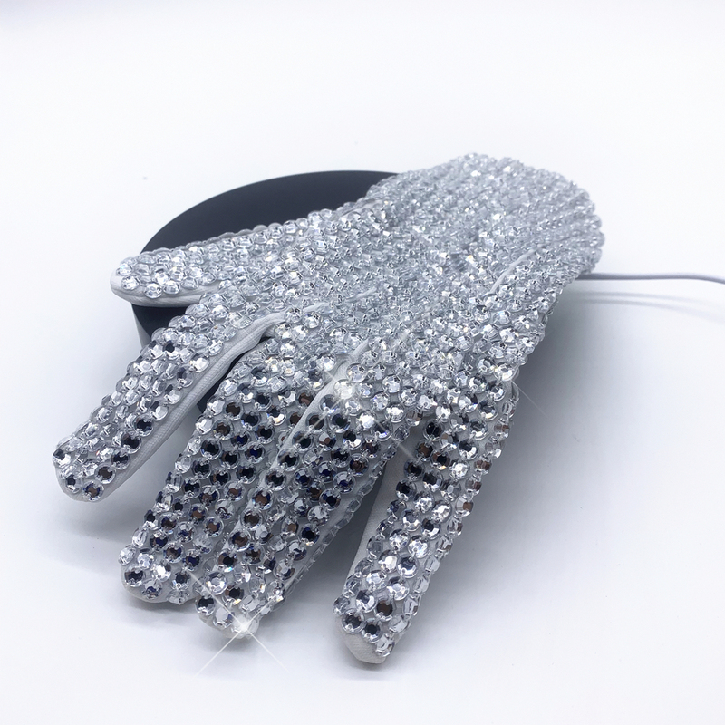 Mj Michael Jackson Handmade Crystal Gloves - Billie Gold - Collectible Performance - Gift Giving Mj Michael Jackson Handmade Crystal Gloves - Billie Gold - Collectible Performance - Gift Giving