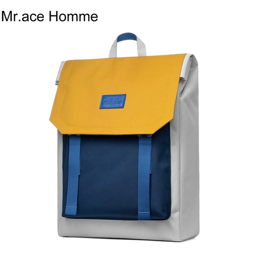 Mr．Ace Homme Вместительный и большой трендовый ноутбук, школьный рюкзак для школьников и студентов, сумка через плечо, 15 дюймов, простой и элегантный дизайн