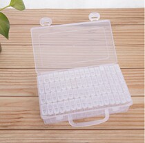 Containing box beauty-A-box ornament box 64 Gdiamond painting multi-compartment transparent tool Portable