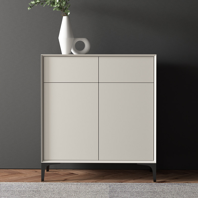 Italian minimal shoe cabinet multi - functional luxury door - door cupboard into the door - door corridor