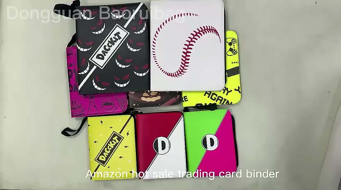amazon baseball card binder Amazon.com: Baseball Gifts Cards Binder with Sleeves - 4 Pocket, Double  Sided, 50 Removable Sleeves, Collectible 400 Cards