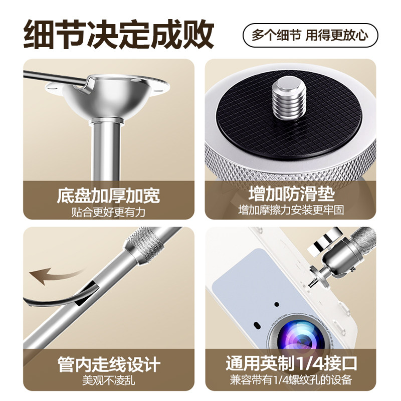 Projector Ceiling Mount Bracket Aluminum Alloy Rack Hanging Bracket Suitable for N3Pro Telescopic Installation Office Hanging Home Rack Adjustable Fixed Bracket Wall-Mounted Projector Bracket