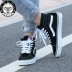 Giày cao cổ nam Vans Giày nữ sk8-hi Giày vải màu xanh hải quân cổ điển màu đen và trắng VN-0D5IB8C / NVY giày converse run star hike Plimsolls