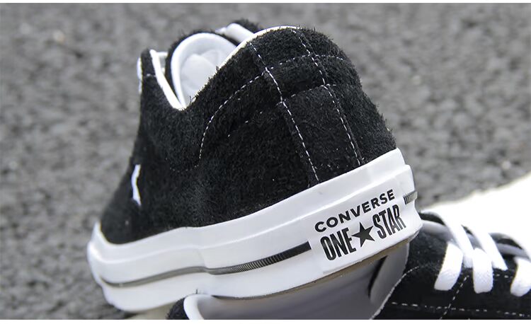 Converse OneStar 74 giày vải thấp nữ chống lông đôi mẫu giày nam màu đen giản dị 158369C bán giày thể thao
