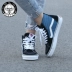 Giày cao cổ nam Vans Giày nữ sk8-hi Giày vải màu xanh hải quân cổ điển màu đen và trắng VN-0D5IB8C / NVY giày converse run star hike Plimsolls