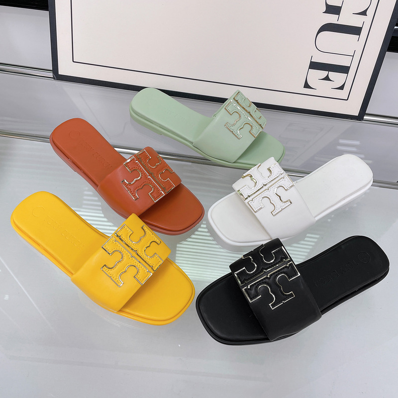 Women's Flat Fashion Slippers Cross-Border Amazon White-Collar Sandals European and American Sandals Jieyang Factory