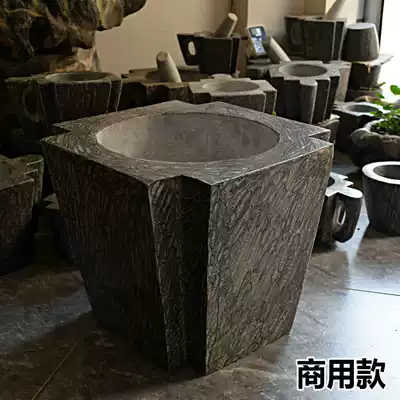 Stone mortar Commercial large pestle grinding masher Natural stone garlic press Stone bait Stone garlic masher medicine jar