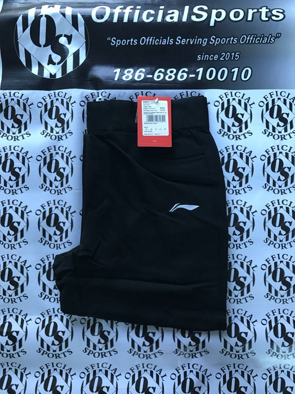 Li Ning sponsored CUBA basketball referee pants size fabric with the same CBA money spot S-6XL