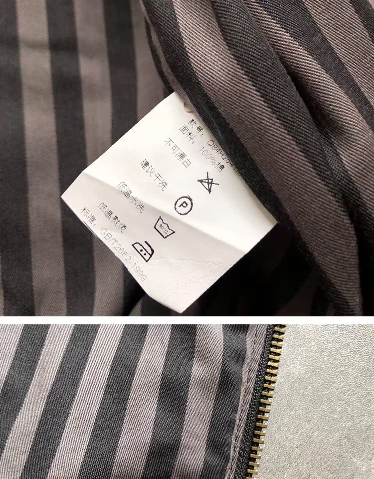 Áo khoác cotton mùa thu cho nam Áo khoác lửng nam kinh doanh hàng đầu giản dị Áo khoác lửng nam đơn giản Kích thước lớn áo khoác thể thao