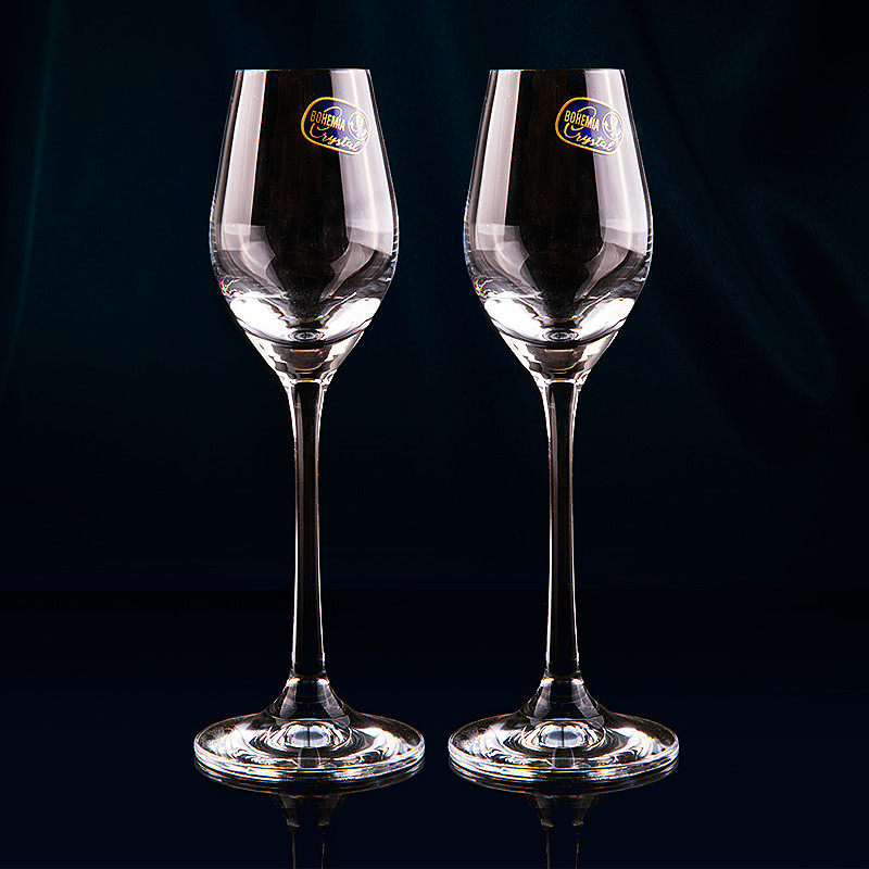 Czech BOHEMIA imported crystal glass wine glass goblet European crystal glass one mouthful cup household white wine glass