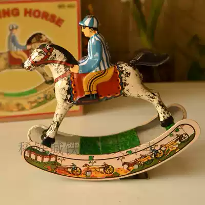 Thin Iron City children's hair iron toys nostalgic retro collection birthday gift accessories props display rocking horse
