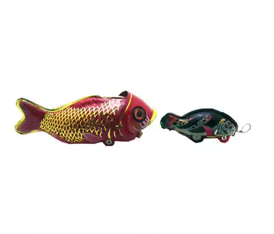 Thin Iron City 80 nostalgia traditional clockwork iron toys environmental nostalgia collection big fish eat small fish whales swallow fish
