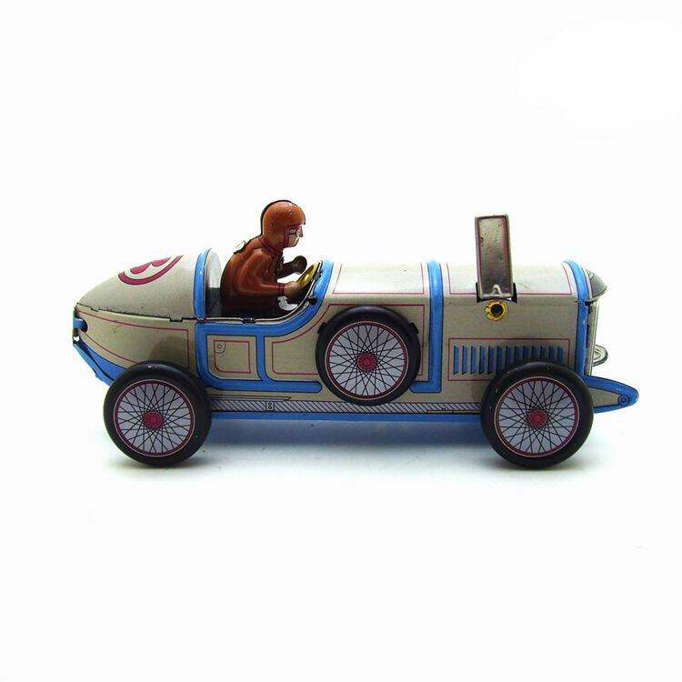 Nostalgic tin toy wind-up winding robot children's classic collection export foreign trade gift racing car