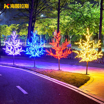 Color luminous tree Simulation tree Christmas Day decorative lights Landscape lights Cherry tree Outdoor garden Villa garden lights