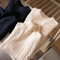 Solid jacquard high support yarn cannot afford ball foreign trade cut and tender mens clothing autumn and winter casual high collar cover headsweaters sweater