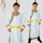 Quần áo Mông Cổ nam mới quốc phục trang phục dài phần trắng Áo choàng Mông Cổ shop ban do dan toc